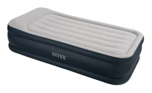 64132.67732 Надувная кровать Deluxe Pillow Rest Raised Bed 99х191х43см с подголовником, встроенный насос 220V